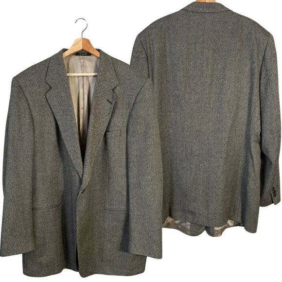Monseiur by Givenchy Silk Wool Sport Coat Dinner Jacket Blazer Mens 48L Tan